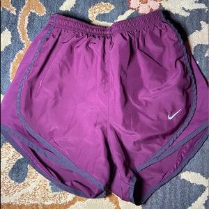 women’s purple nike shorts